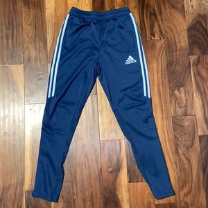 blue adidas sweatpants